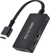 PS2 to HDMI Converter Adapter, Supports All PS2 Display Modes, HDMI Video Output