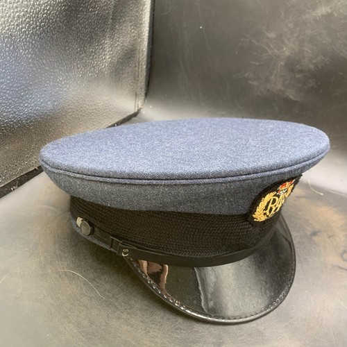 Original British RAF Royal Air Force Peaked Cap & Badge - Size 55 - Picture 2 of 11