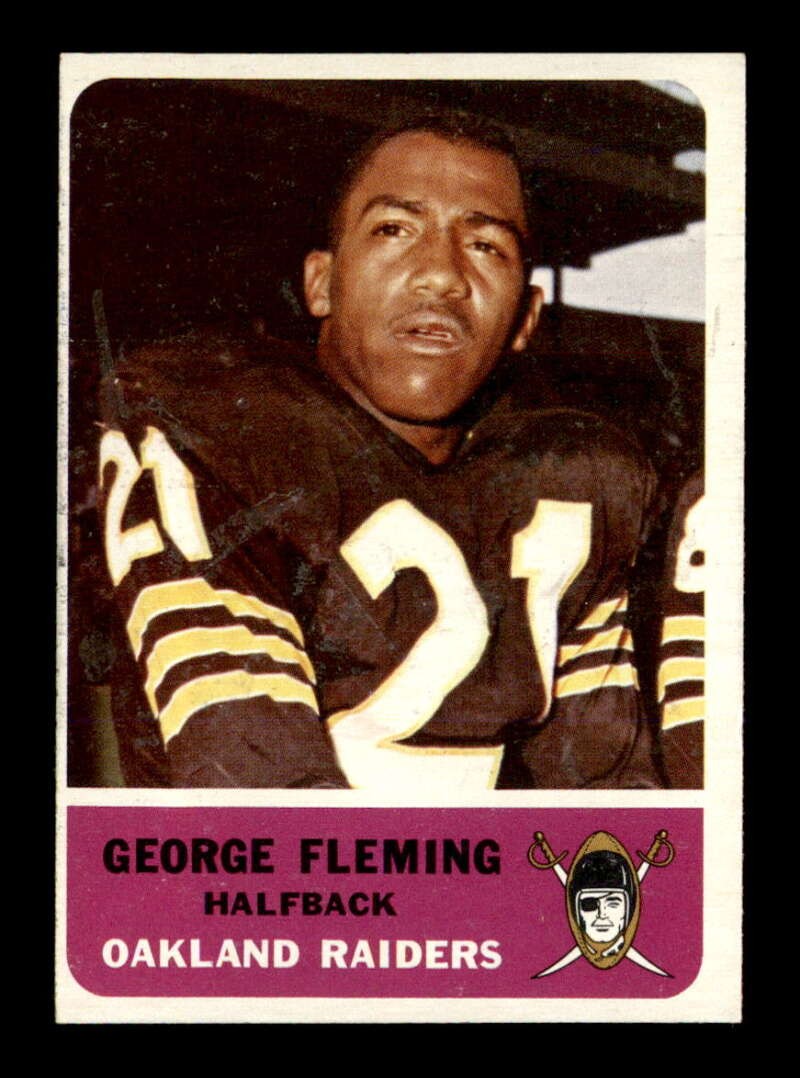 George Fleming #70 Football Cards 1962 Fleer trading card — raw and PSA graded price guide