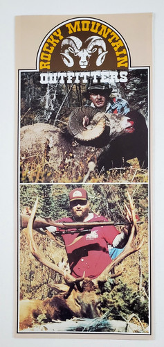 1980s Golden BC Canada Rocky Mtn Outfitters Big Game Hunting Vintage Brochure