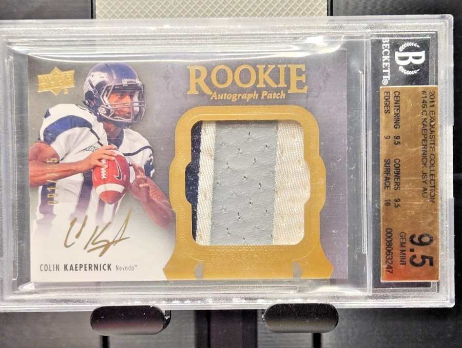Colin Kaepernick UD Exquisite Collection #146 Signature Patch
