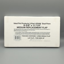 Ideal Pet Products 3-Part LEXAN Dual Pane Medium Replacement Flap New