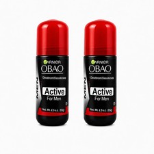 2 pack Obao Roll On Classic Mens Deodorant - 2.3 oz (Red)