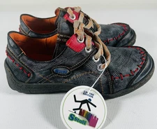 TMA Times Eyes Shoes Womens Size US 8 EU 39 Navy Blue Air Step Walking Stitched