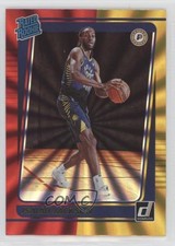 2021 Panini Donruss Rated Rookie Holo Red & Gold Laser Isaiah Jackson #217 0pm