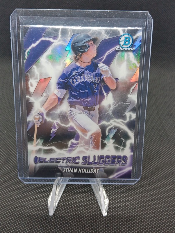 Ethan Holiday - 2026 Bowman Baseball - Electric Sluggers #ES-13- Rockies