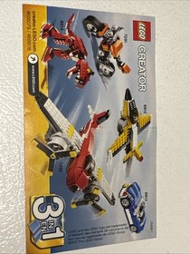 LEGO CREATOR 6910 3 IN 1 GREEN MINI SPORTS CAR INSTRUCTION BOOKLET MANUAL ONLY