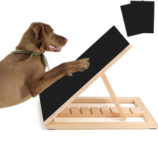Dog Nail Scratch Pad with Sandpaper Filing Replacement Sandpapers Included and N