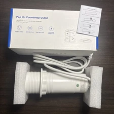 ANNQUAN 3.15" Pop Up Countertop Outlet with 15W Wireless Charger