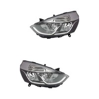 Halogen Scheinwerfer Set Links & Rechts Hauptscheinwerfer H1 FüR Renault Clio IV