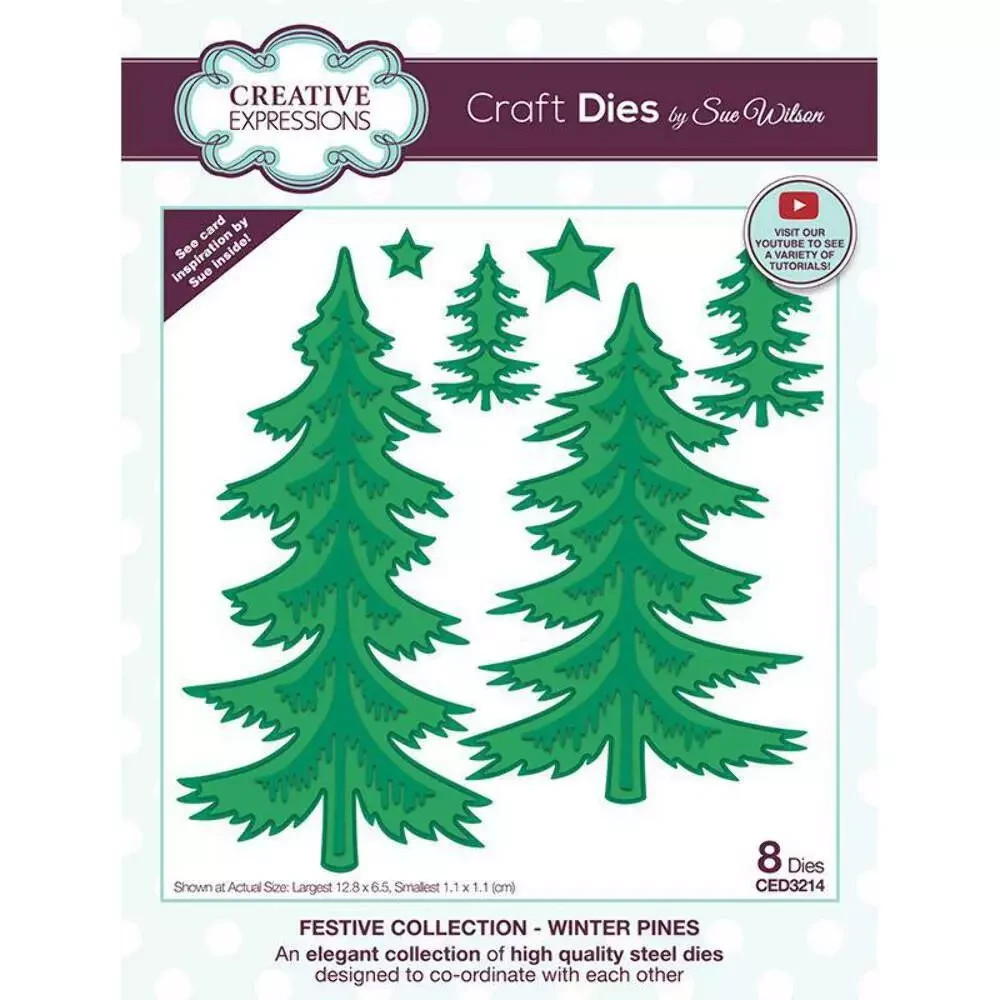 Creative Expressions Metal Dies Sue Wilson Festive Winter Pines CED3214