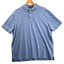 Polo Ralph Lauren Classic FIt Light Blue Short Sleeve Polo Shirt Men XL