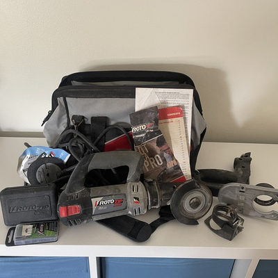 #ad RZ20 Bosch RotoZip Saw Rotary Tool w Attachments Parts amp; Bag $40.87