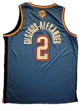 MVP Shai Gilgeous-Alexander SIGNED OKC Thunder Finals Basketball Jersey- JSA COA