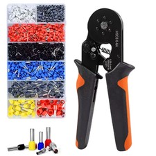 Kit crimpatrice puntale a cricchetto esagonale autoregolabile 23-10AWG kit crimpatrice