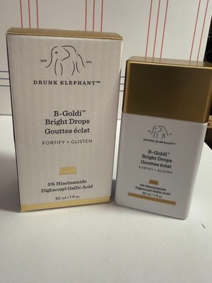Drunk Elephant B Goldi Bright Drops, 5% Niacinamide, 1 fl oz 30 ml NIB