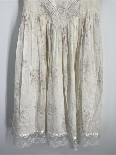 Vintage 70s Gunne Sax Praire Dress Cottage Floral Sheer Lace Victorian Fairy 763 - Picture 4 of 15