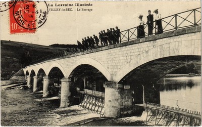 Old postcard Villey le Sec le Barrage (1468993)