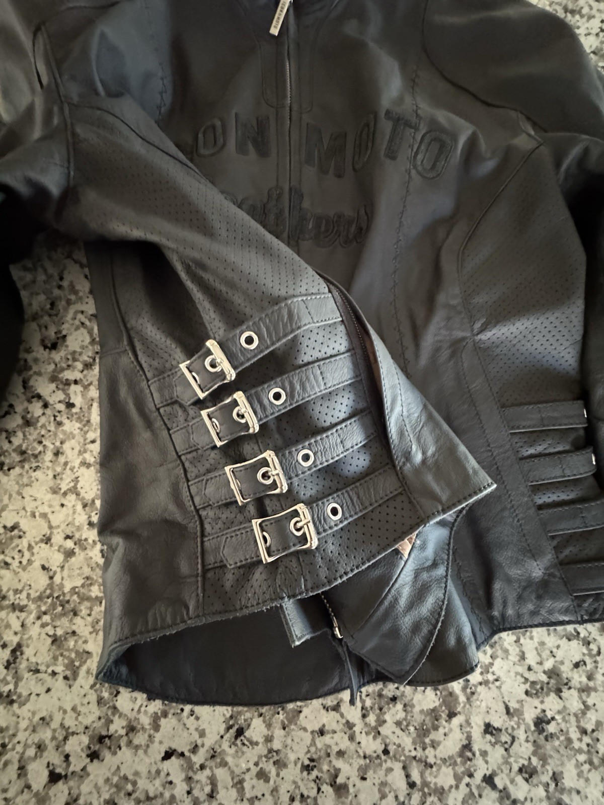 Icon Moto Jacket M Black Bombshell Leather Motorc… - image 4