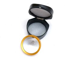 Lente asférica doble oftálmica color dorado 28D para profesionales del cuidado de los ojos