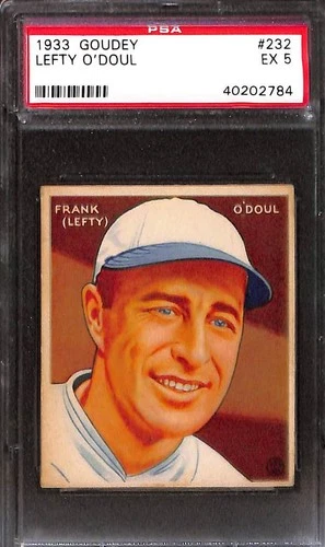 1933 Goudey #232 Lefty O'Doul PSA 5 EX 40202784