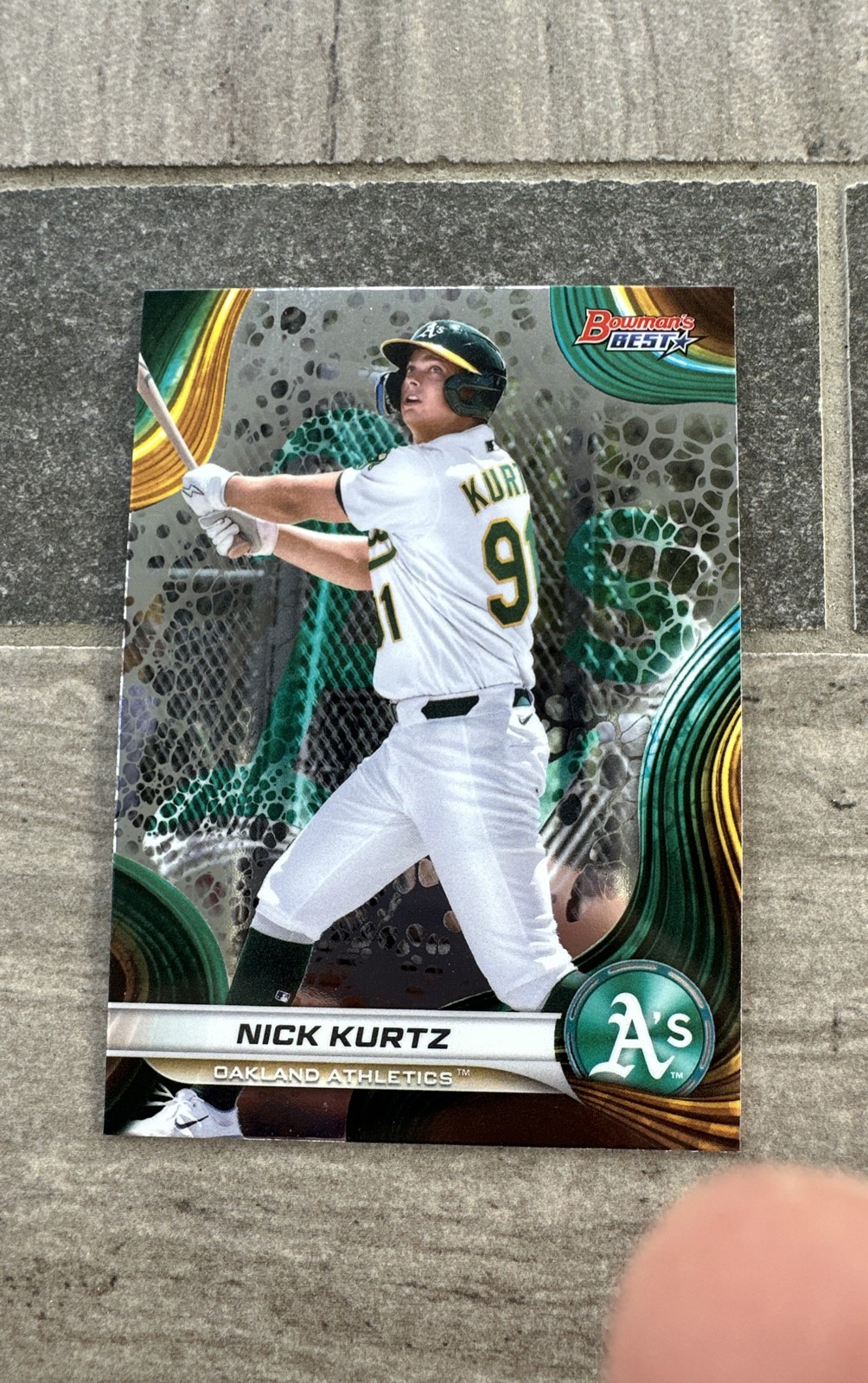 2024 Bowman's Best - Top Prospects Nick Kurtz #TP-14 Refractor (RC)