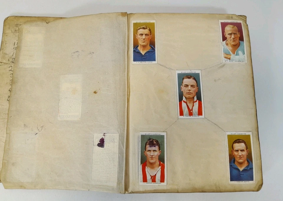 Vintage Handmade Wills Players Assorted Cigarette Card Album 1930s D7 - Image 4 of 4