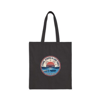 Vintage Americana Sunset Tote | red white blue, coastal summer