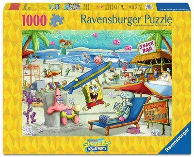 Ravensburger Spongebob Squarepants - Beach Fun At The Goo Lagoon - 1000 Piece