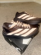 Adidas Adizero EVO SL Women's Running Shoes Size 10 Dark Brown Sandy Pink/Black