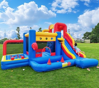 16.2FT Giant Commercial PVC Inflatable Bounce House Slide Golf Boxing Climbing