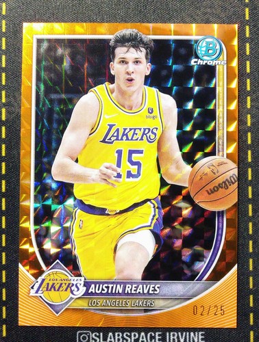 2025 Bowman Basketball Orange Geometric Refractor Austin Reaves #BCV-193