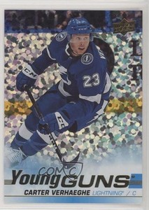 2019 Upper Deck Young Guns Speckled Rainbow Foil Carter Verhaeghe #224 Rookie RC