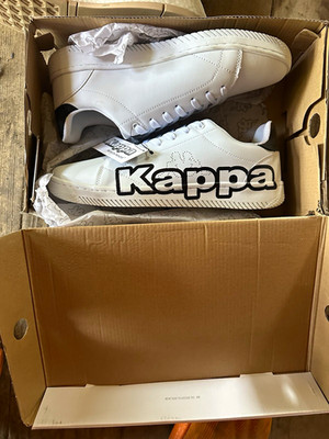 Kappa RONDO FP Unisex Low Top Lace-Up Athletic Sneakers White/Black 24317JFP