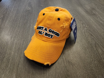 Dukes of Hazzard Just A Good Ol Boy Hat NOS General Lee Distressed 