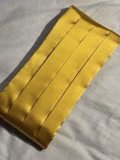 TM Lewin Yellow Silk Cummerbund