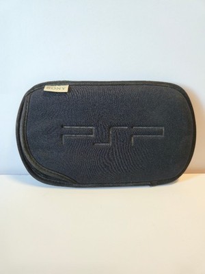 Genuine OEM Sony PSP PlayStation Portable Black Soft Padded Carrying Case Sleeve