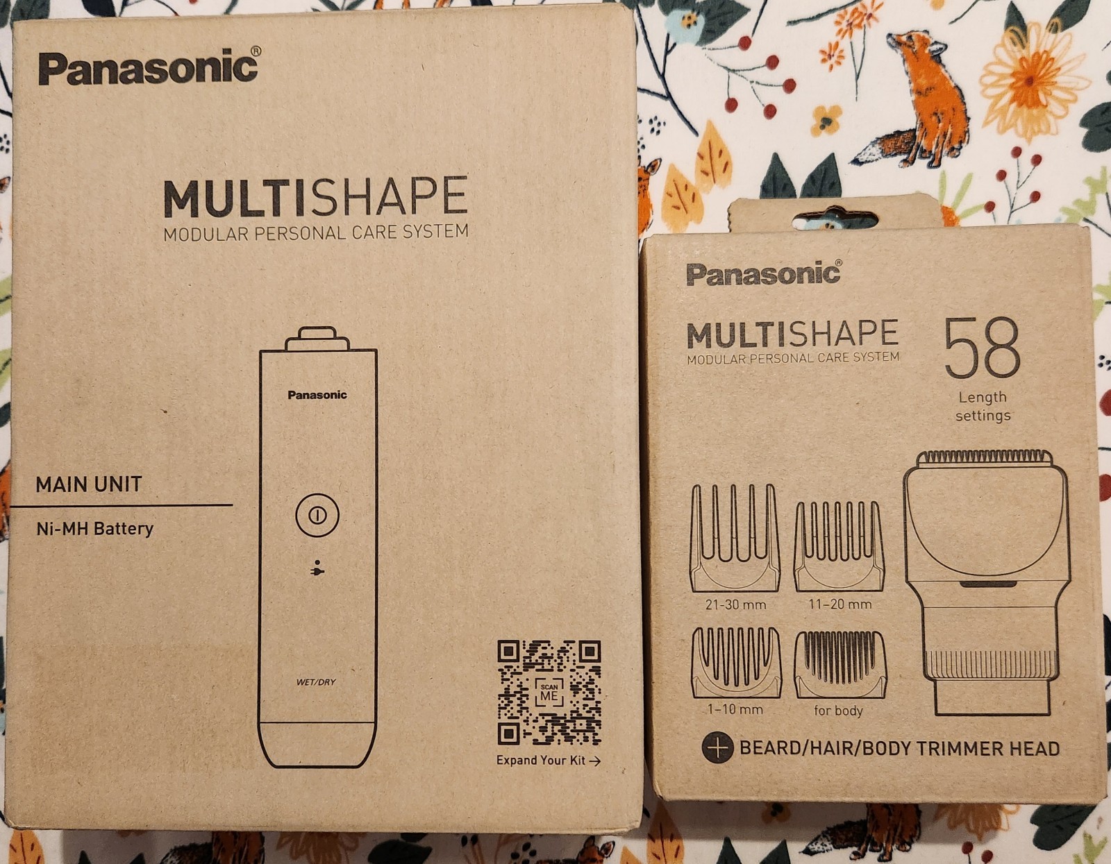 Panasonic Multi Shape Trimmer for Beard Hair and Body with Interchangeable Heads