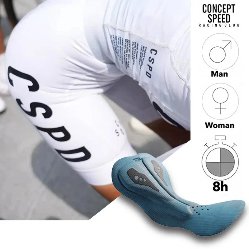 Men Women Cycling Bib Shorts Breathable Padded Tights Bike Bicycle Pants Sport