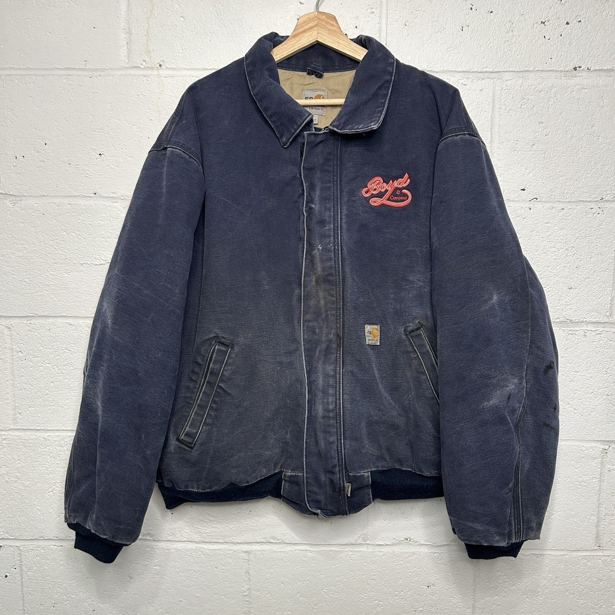 Vintage Carhartt FR Quilted Santa Fe Jacket “Dark Navy” Men