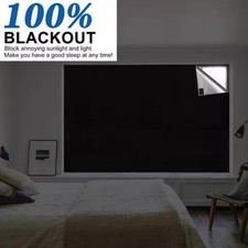 100 Blackout Window Cover Darkest Light Block Black Privacy Film Anti Look Hous