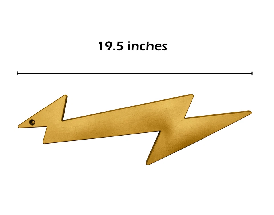 Adulto Dios Griego Zeus Rayo Portátil Superhéroe Disfraz Accesorio utilería Foto 2 de 4
