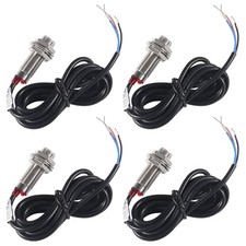 4pcs 10mm NJK-5002C Hall Effect Proximity Sensor Proximity Switch NPN 3-Wires...