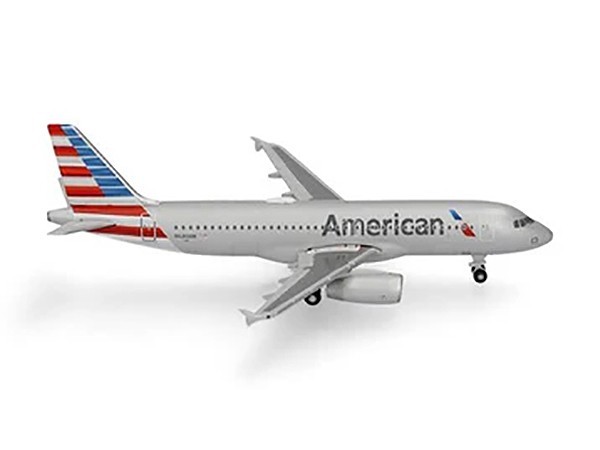 AIRBUS A320 AIRCRAFT AMERICAN AIRLINES 1500 DIECAST MODEL BY HERPA HE538879 11990₽