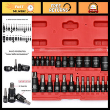 25-piece Torx Bit Socket Set 13 Star Bits T8-t60 12 E-torx Sockets E4-e2 25-piece Torx Bit Socket Set 13 Star Bits T8-t60 12 E-torx Sockets E4-e2