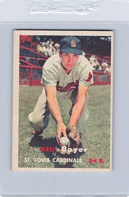 1957 Topps #122 Ken Boyer Cardinals EX *DA-E3605