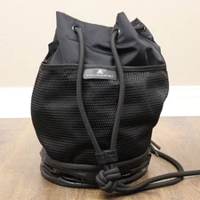 Adidas by Stella McCartney Black Mesh Gym Backpack Boxing Shoulder Bag