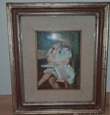Quadro Cesare Peruzzi   Bambina che legge