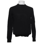 Prada, pull en tricot, taille : 48, noir, unicolore, tricot fin, homme #hAQ