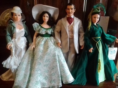 STUNNING LOT OF WINDBREAKING DOLLS/SCARLETT O'HARA/RHETT BUTTLER